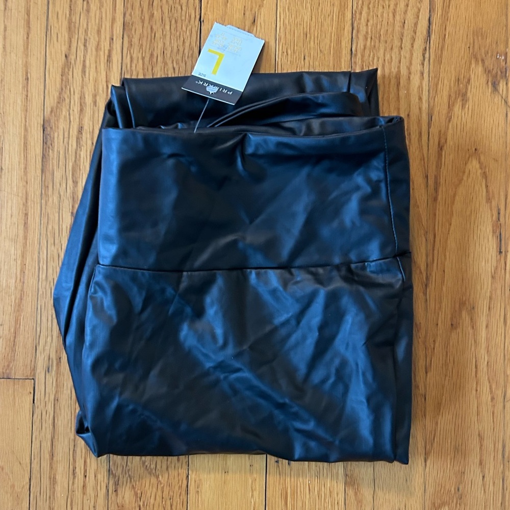 Primark Black Faux Leather Leggings - Picture 2 of 5